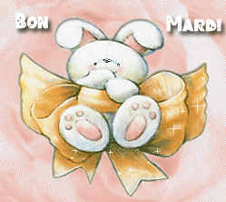Gif animé Bon mardi lapin